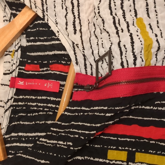 IC by Connie K lagenlook boho multicolor asymmetrical tunic oversized XL - Picture 8 of 8